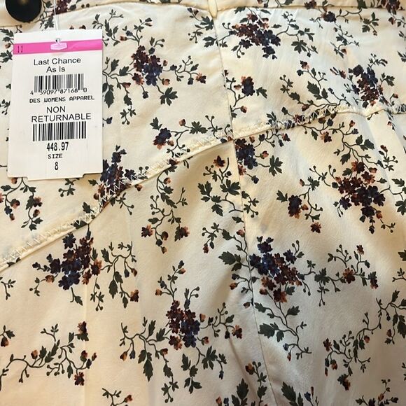 NWT VERONICA BEARD Mac floral-print silk-blend skirt size 8 $598 - Picture 9 of 9